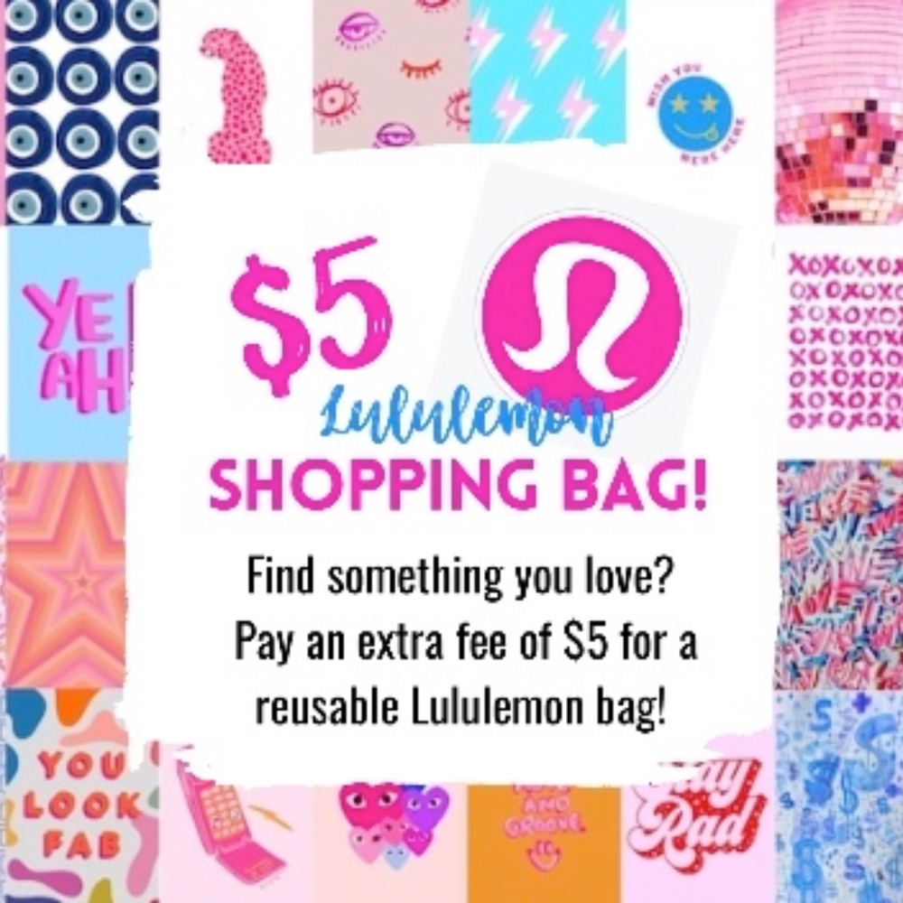 ✨$5 for Resuable Lululemon Bag! with Lululemon Purchase ✨